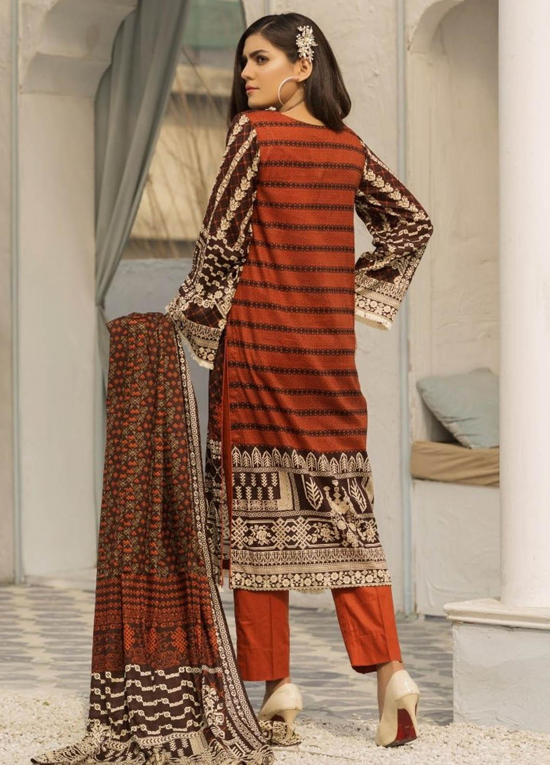 Ittehad Textiles Printed Lawn Suits Unstitched 3 Piece IT21R LF-RHT-21716C - Summer Collection