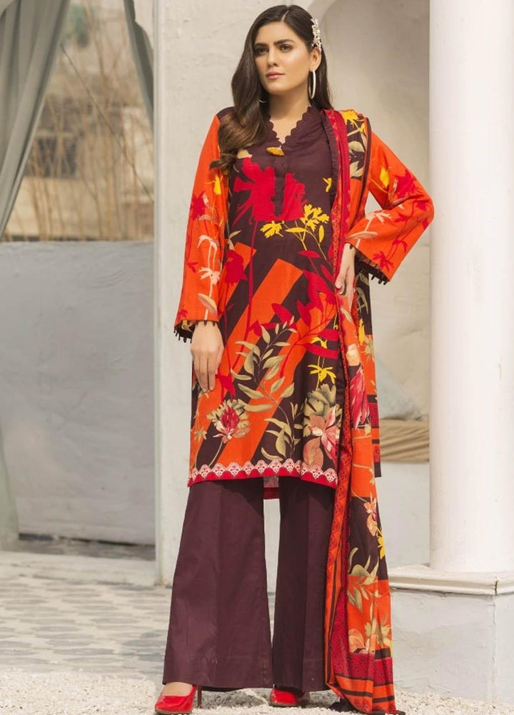 Ittehad Textiles Printed Lawn Suits Unstitched 3 Piece IT21R LF-RHT-21717A - Summer Collection