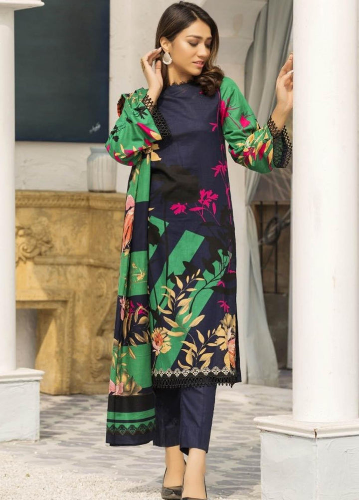 Ittehad Textiles Printed Lawn Suits Unstitched 3 Piece IT21R LF-RHT-21717B - Summer Collection
