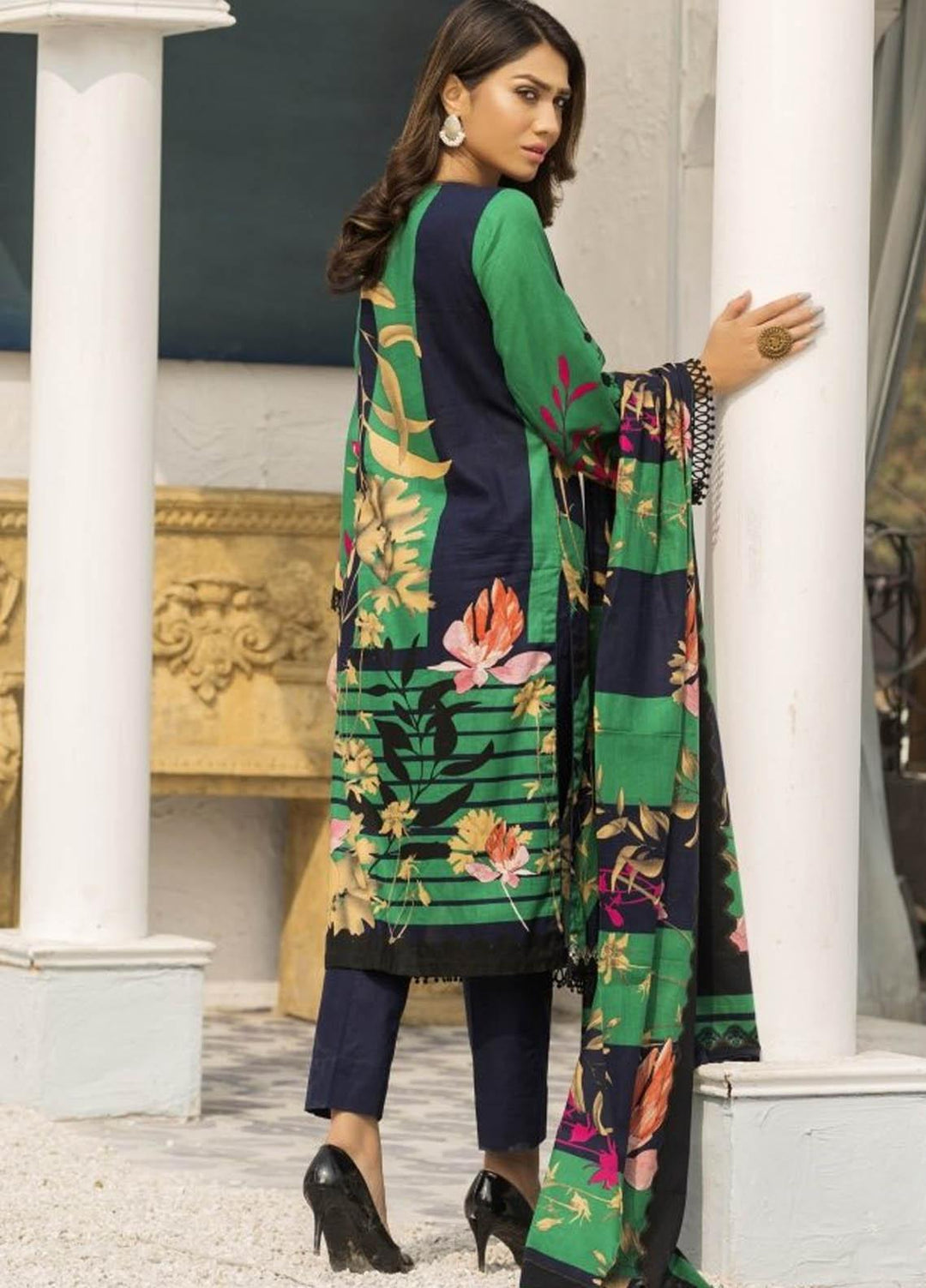 Ittehad Textiles Printed Lawn Suits Unstitched 3 Piece IT21R LF-RHT-21717B - Summer Collection
