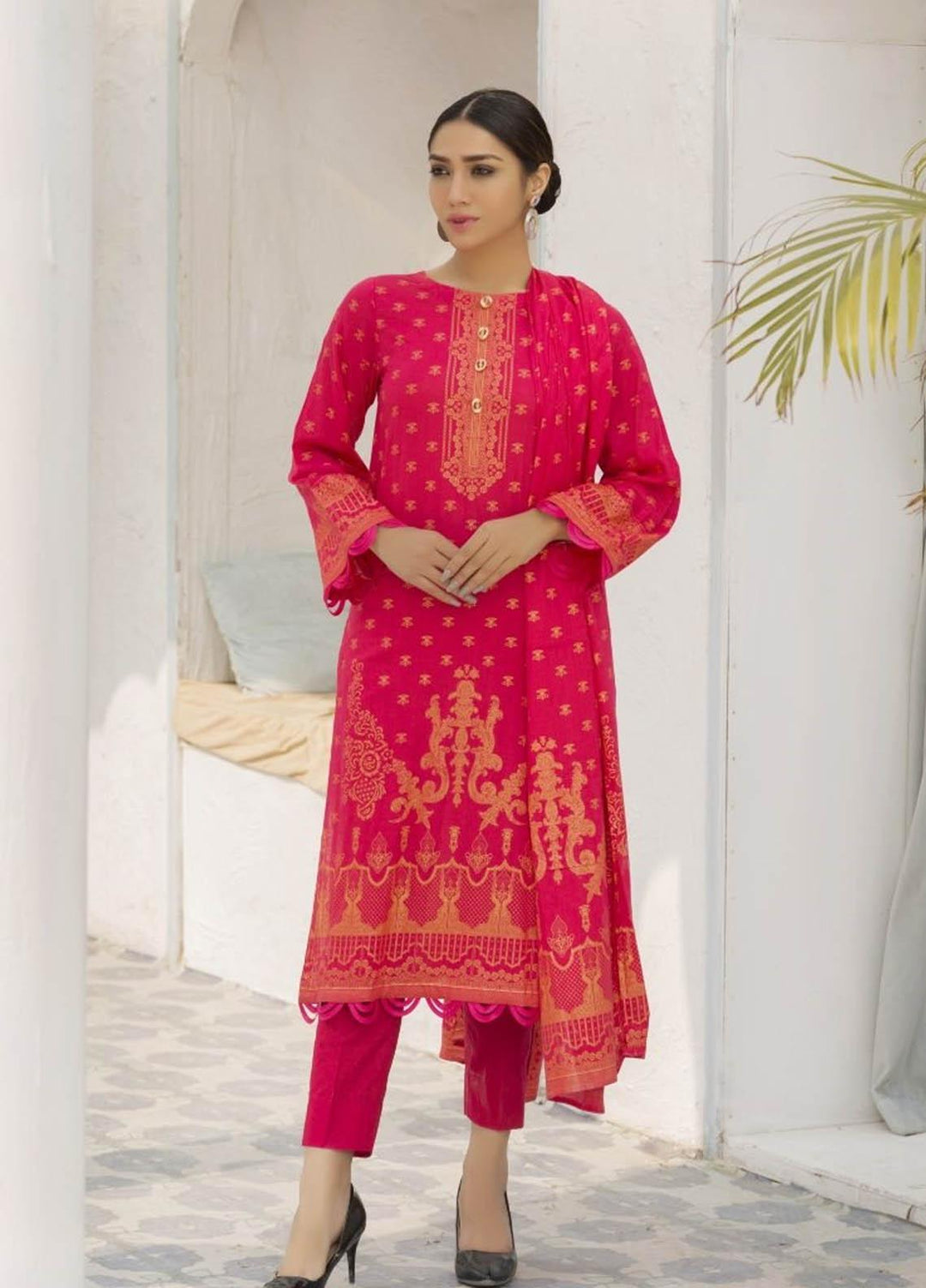 Ittehad Textiles Printed Lawn Suits Unstitched 3 Piece IT21R LF-RHT-21718B - Summer Collection