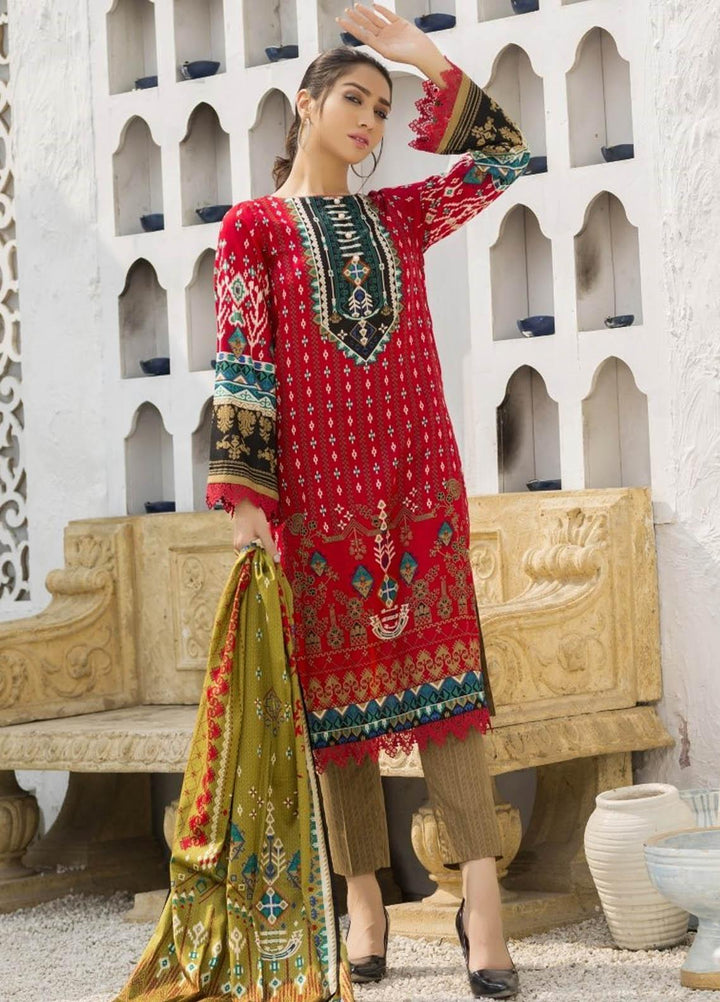 Ittehad Textiles Printed Lawn Suits Unstitched 3 Piece IT21R LF-RHT-21719A - Summer Collection