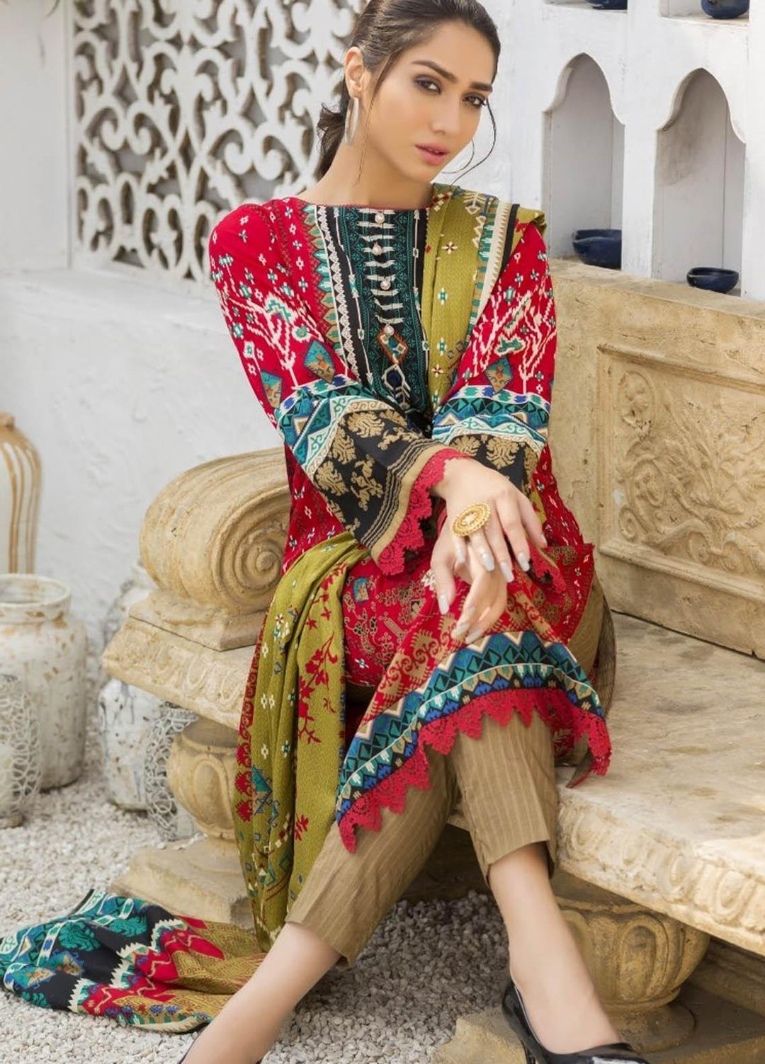 Ittehad Textiles Printed Lawn Suits Unstitched 3 Piece IT21R LF-RHT-21719A - Summer Collection