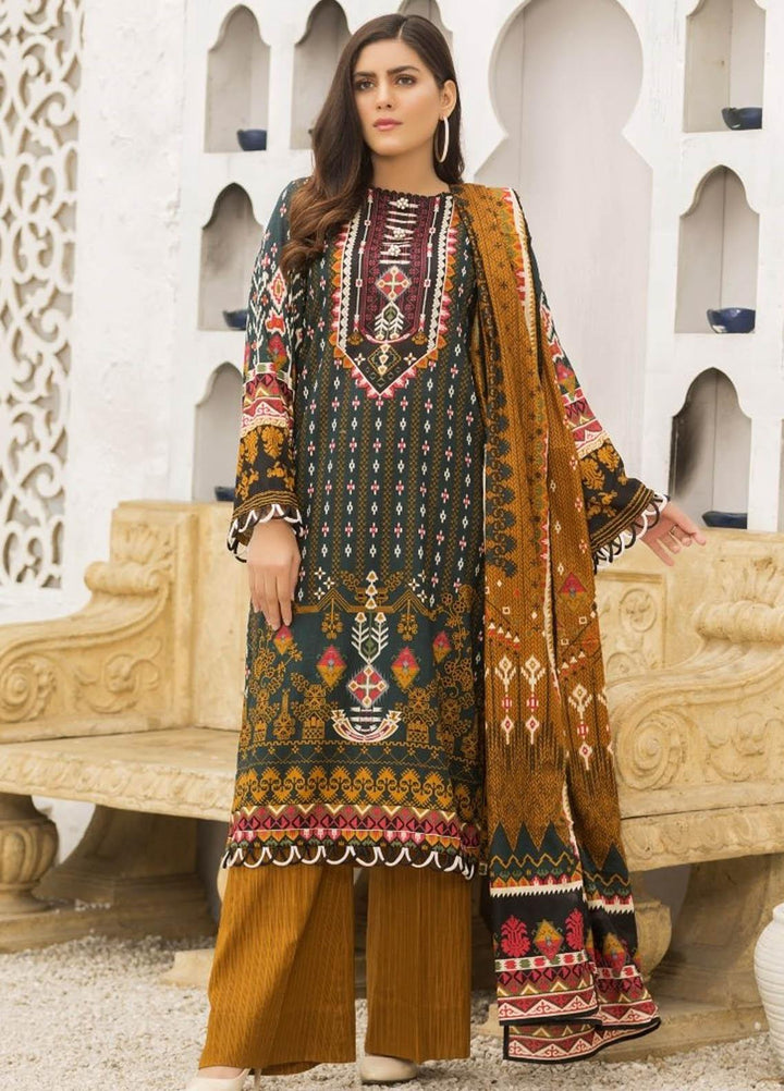 Ittehad Textiles Printed Lawn Suits Unstitched 3 Piece IT21R LF-RHT-21719B - Summer Collection