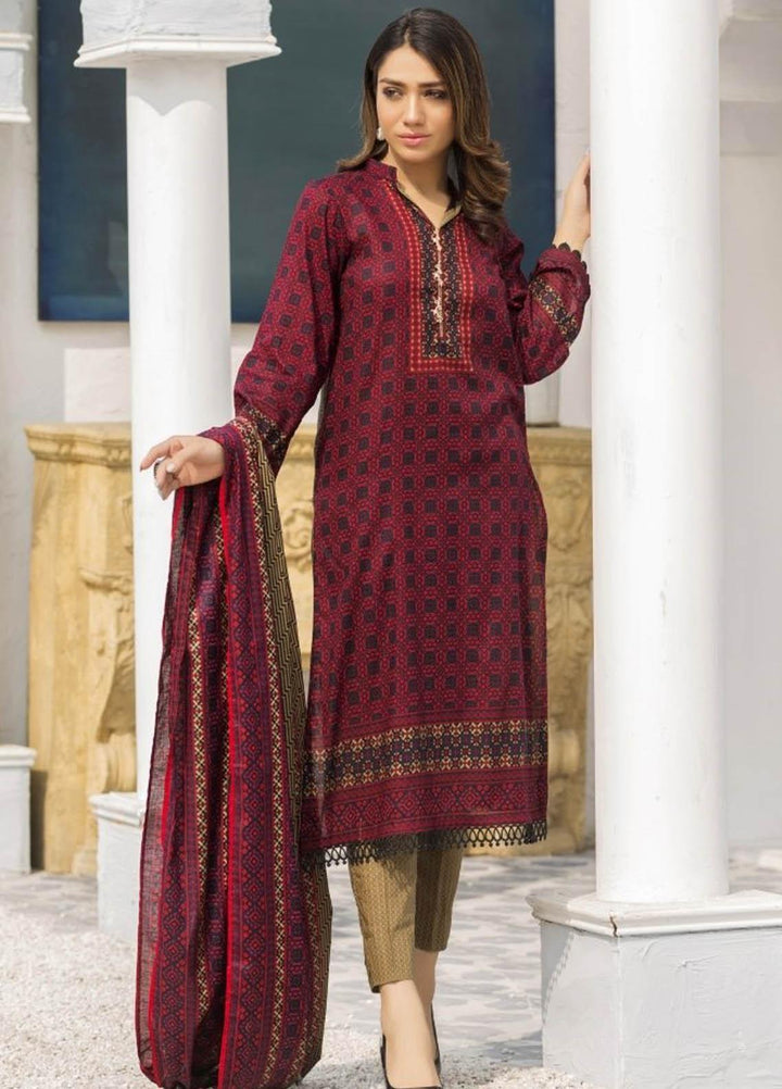 Ittehad Textiles Printed Lawn Suits Unstitched 3 Piece IT21R LF-RHT-21720A - Summer Collection