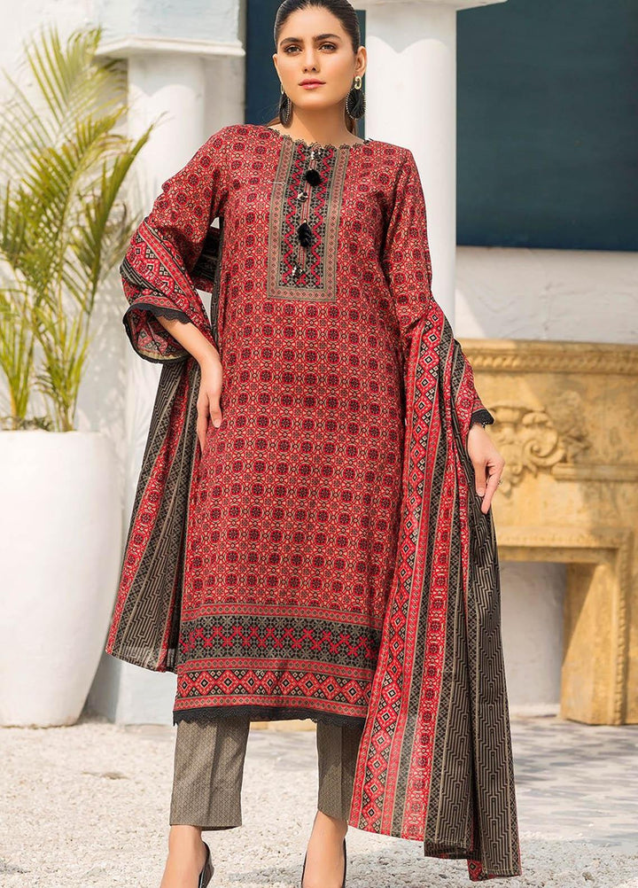 Ittehad Textiles Printed Lawn Suits Unstitched 3 Piece IT21R LF-RHT-21720B - Summer Collection