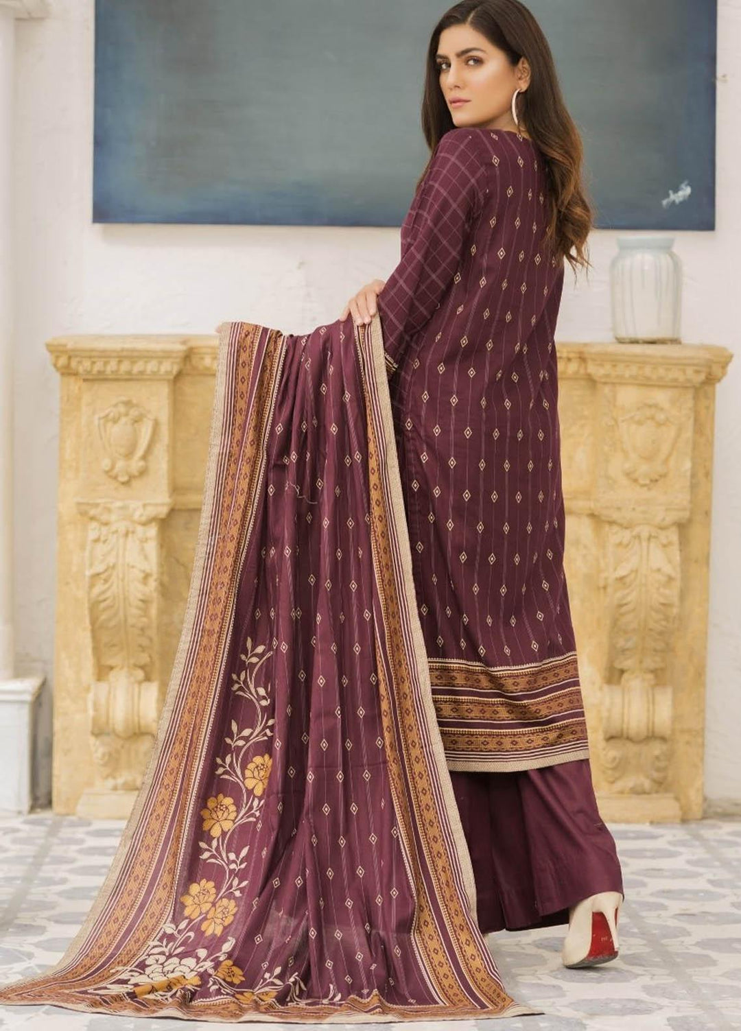 Ittehad Textiles Printed Lawn Suits Unstitched 3 Piece IT21R LF-RHT-21721A - Summer Collection