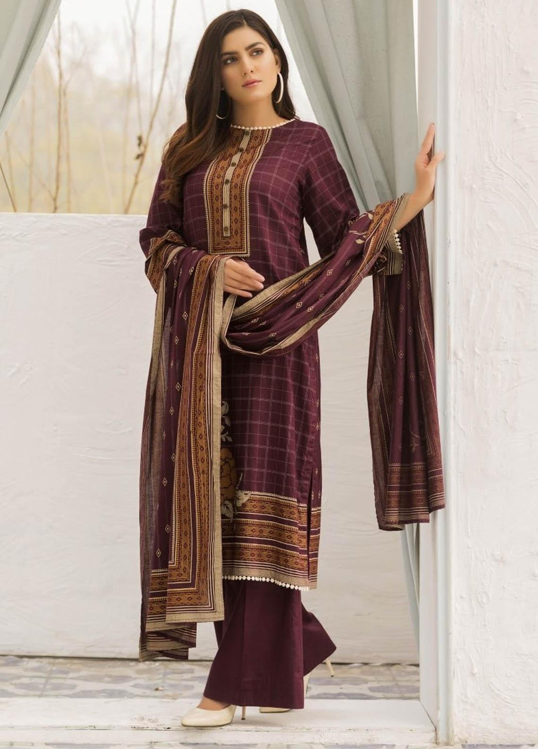 Ittehad Textiles Printed Lawn Suits Unstitched 3 Piece IT21R LF-RHT-21721A - Summer Collection