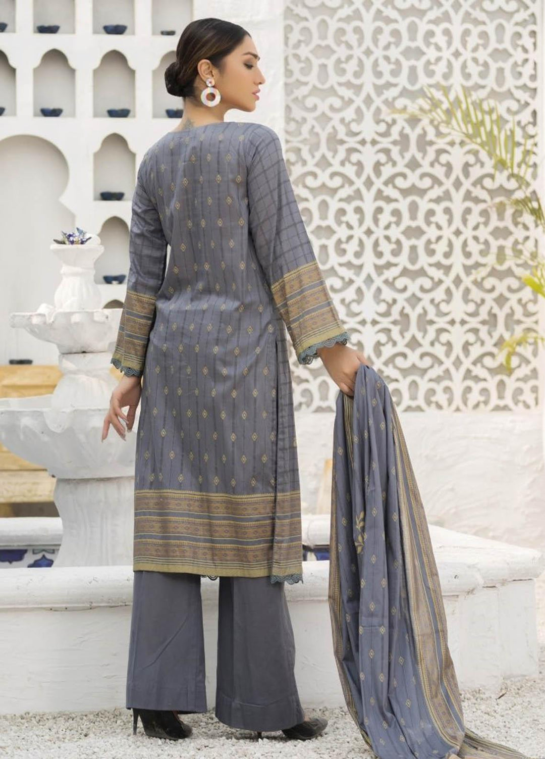 Ittehad Textiles Printed Lawn Suits Unstitched 3 Piece IT21R LF-RHT-21721B - Summer Collection