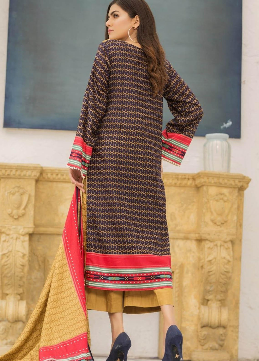 Ittehad Textiles Printed Lawn Suits Unstitched 3 Piece IT21R LF-RHT-21722A - Summer Collection