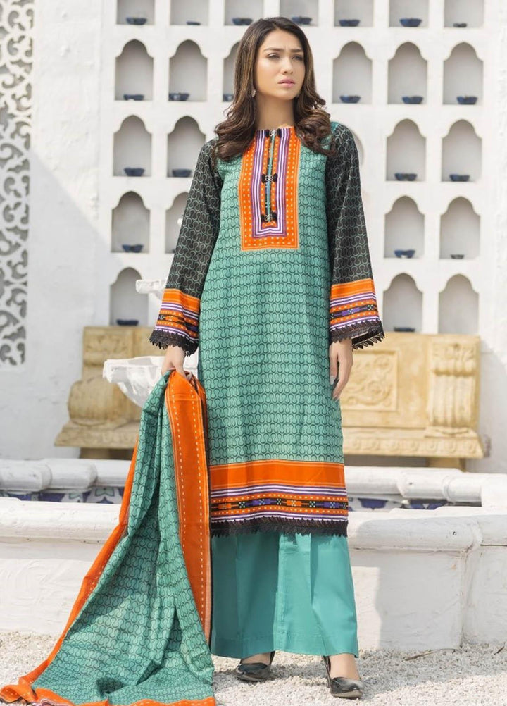 Ittehad Textiles Printed Lawn Suits Unstitched 3 Piece IT21R LF-RHT-21722B - Summer Collection
