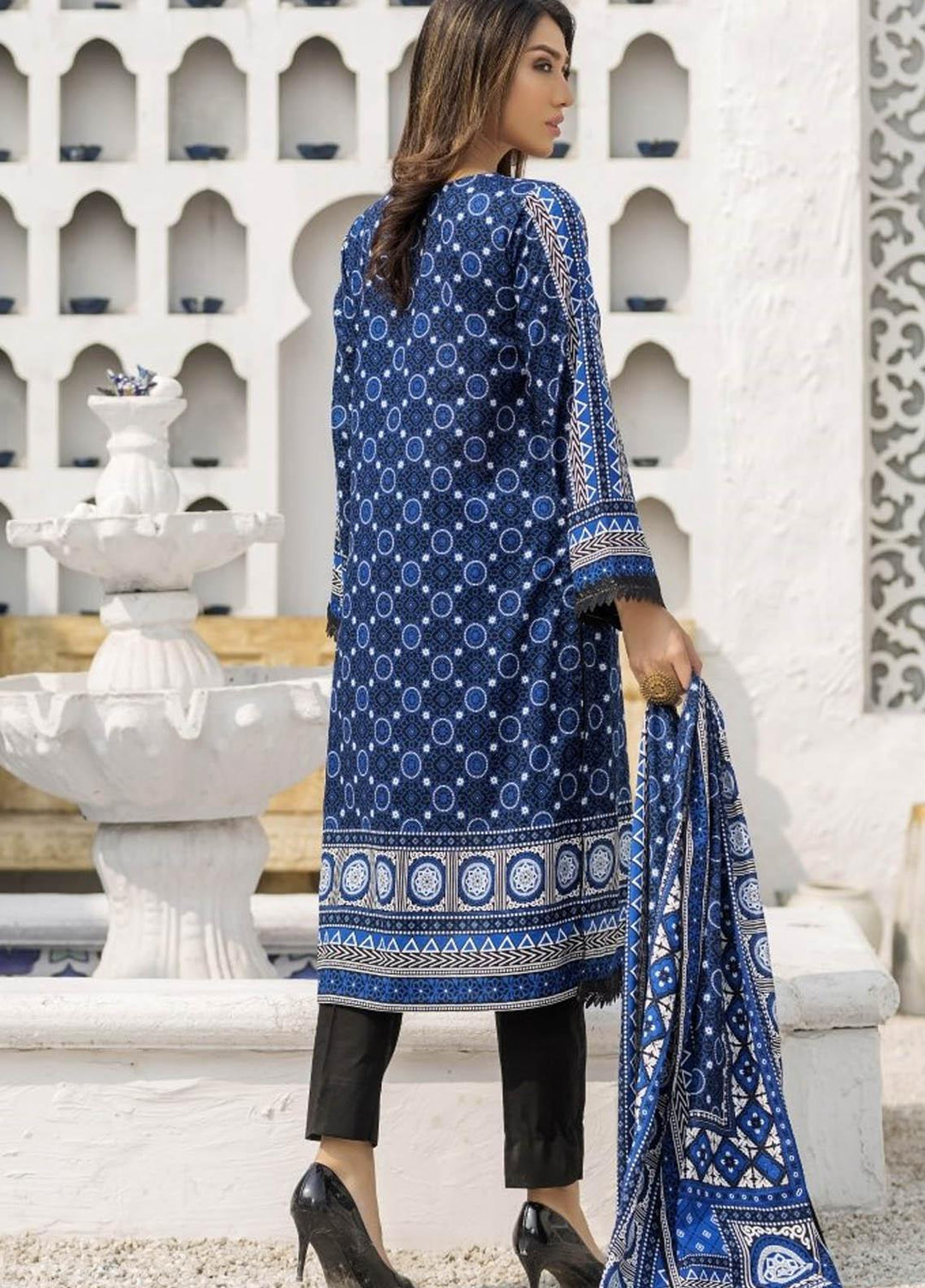 Ittehad Textiles Printed Lawn Suits Unstitched 3 Piece IT21R LF-RHT-21723A - Summer Collection