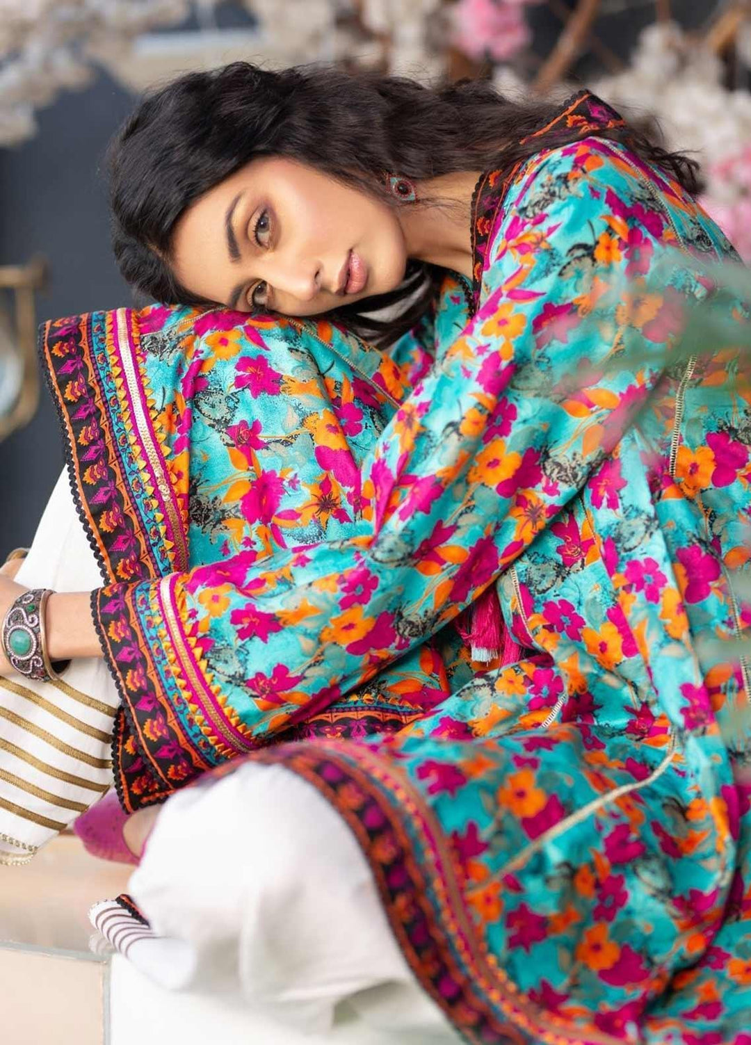 Rahat by Ittehad Textiles Printed Lawn  Unstitched Kurties ITD21RK 21505B - Summer Collection
