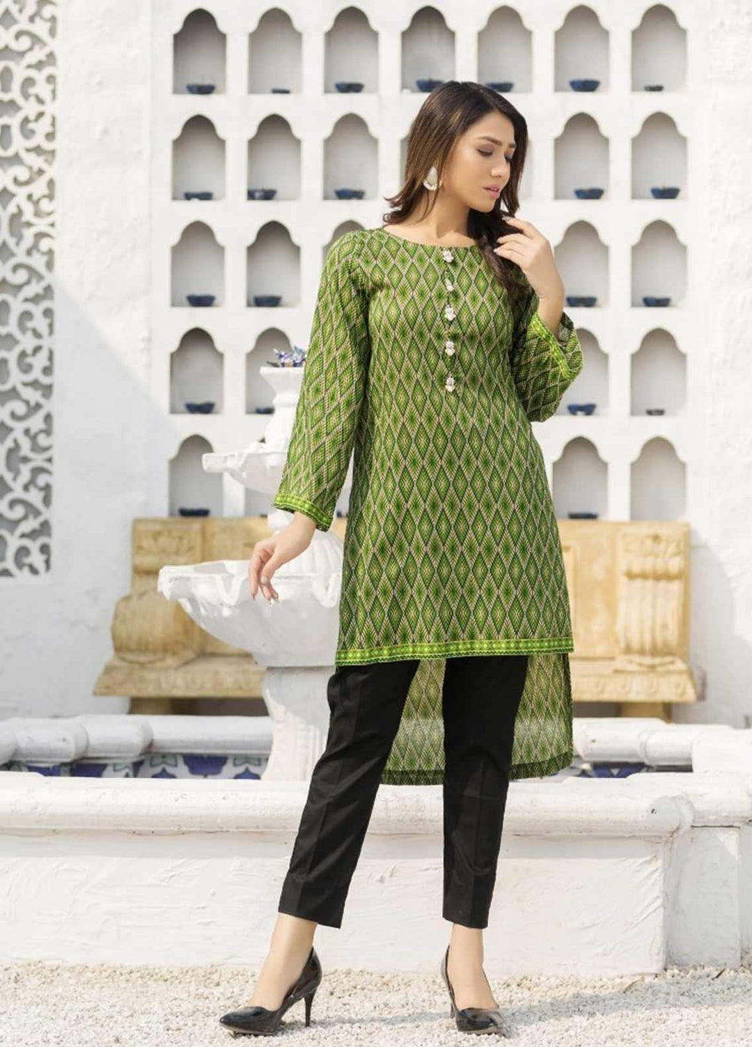 Rahat by Ittehad Textiles Printed Lawn  Unstitched Kurties ITD21RK 21513C - Summer Collection