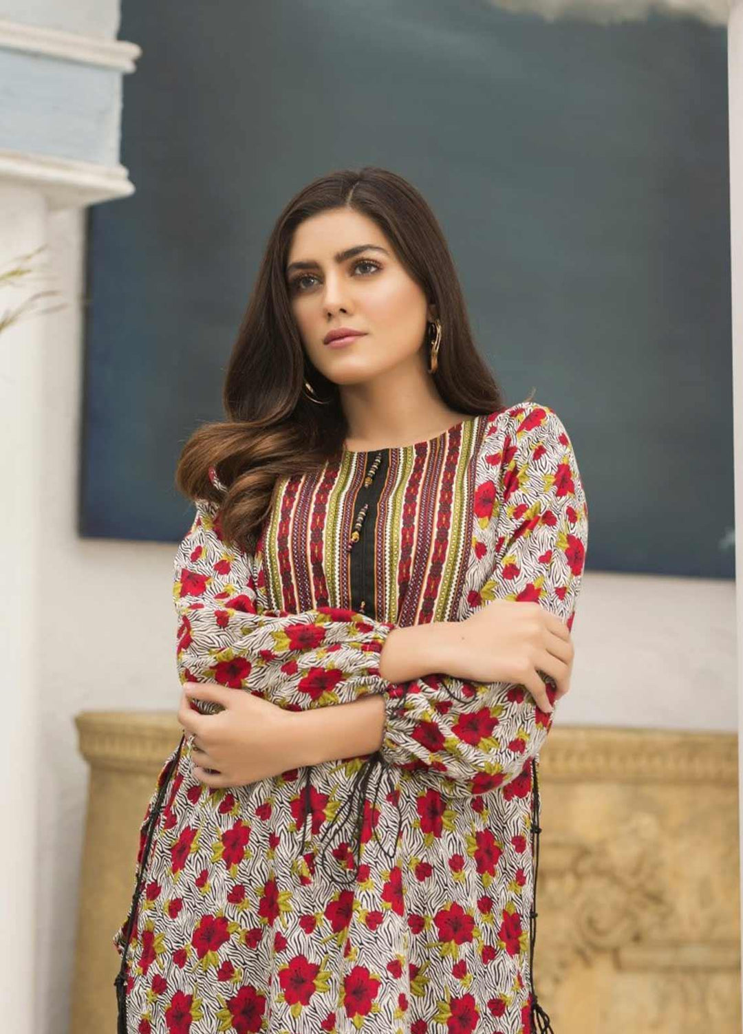 Rahat by Ittehad Textiles Printed Lawn  Unstitched Kurties ITD21RK 21514A - Summer Collection