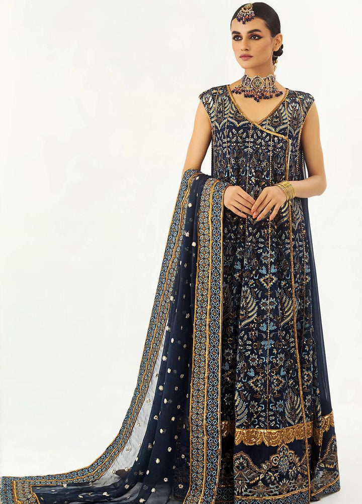 Raj Kumari By Mashq Embroidered Chiffon Suits Unstitched 3 Piece MAQ23RK QFA0005 Ruqaiyah - Luxury Collection