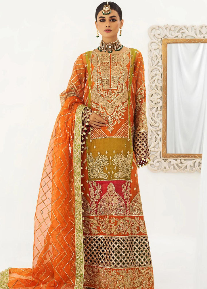 Raj Kumari By Mashq Embroidered Missouri Suits Unstitched 3 Piece MAQ23RK QFD0054 Rashk-e-Kamar - Luxury Collection