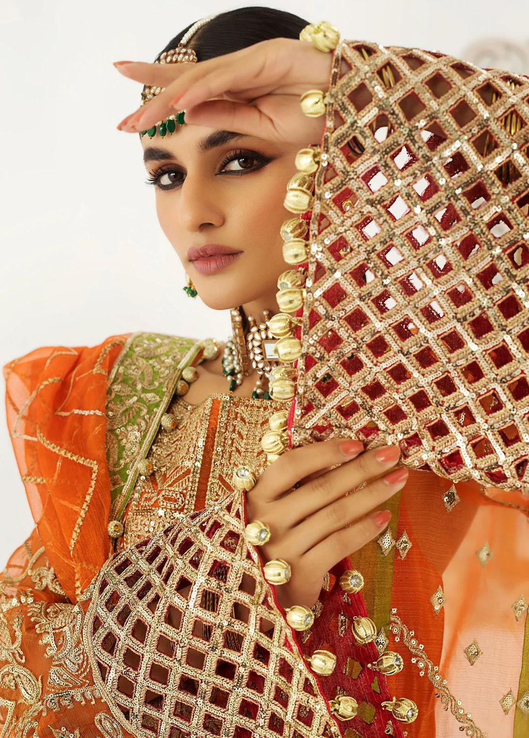 Raj Kumari By Mashq Embroidered Missouri Suits Unstitched 3 Piece MAQ23RK QFD0054 Rashk-e-Kamar - Luxury Collection