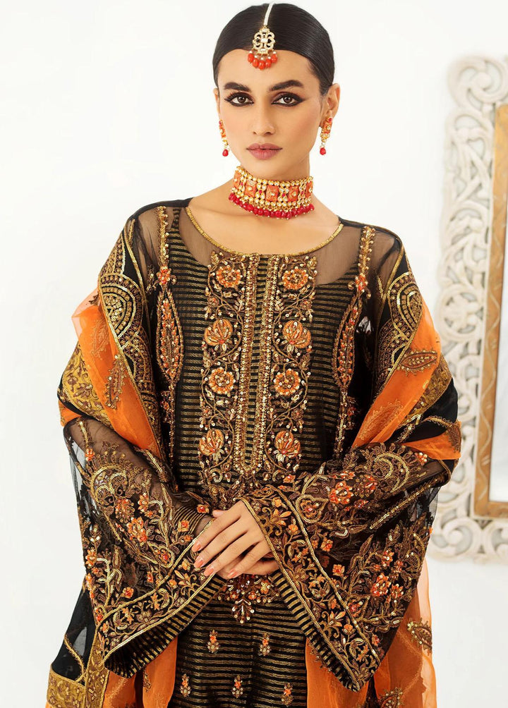 Raj Kumari By Mashq Embroidered Net Suits Unstitched 3 Piece MAQ23RK QFD0060 Jahaan - Luxury Collection