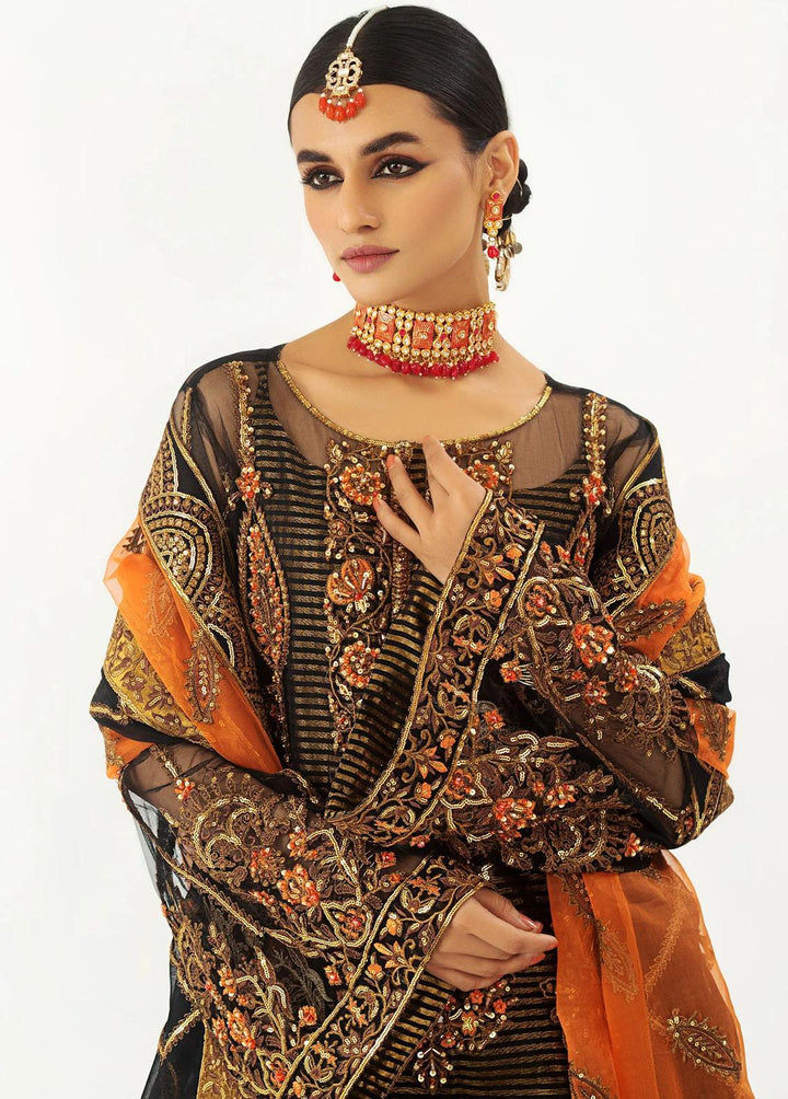Raj Kumari By Mashq Embroidered Net Suits Unstitched 3 Piece MAQ23RK QFD0060 Jahaan - Luxury Collection