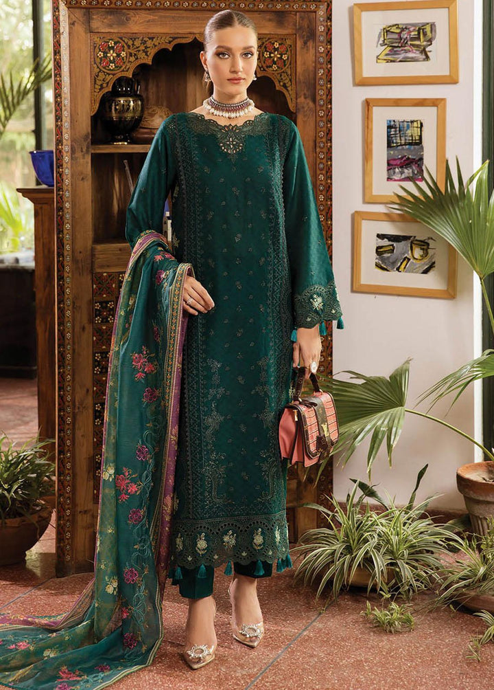 RajBari Embroidered Lawn Suits Unstitched 3 Piece RB23EL 1A - Premium Collection