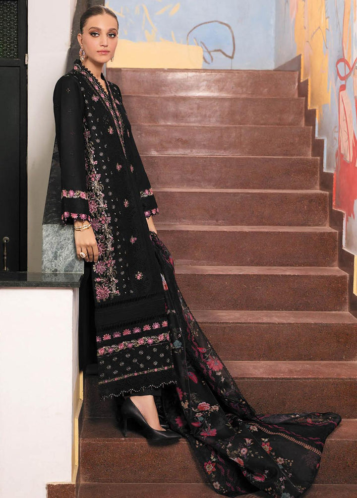 RajBari Embroidered Lawn Suits Unstitched 3 Piece RB23EL 2B - Premium Collection