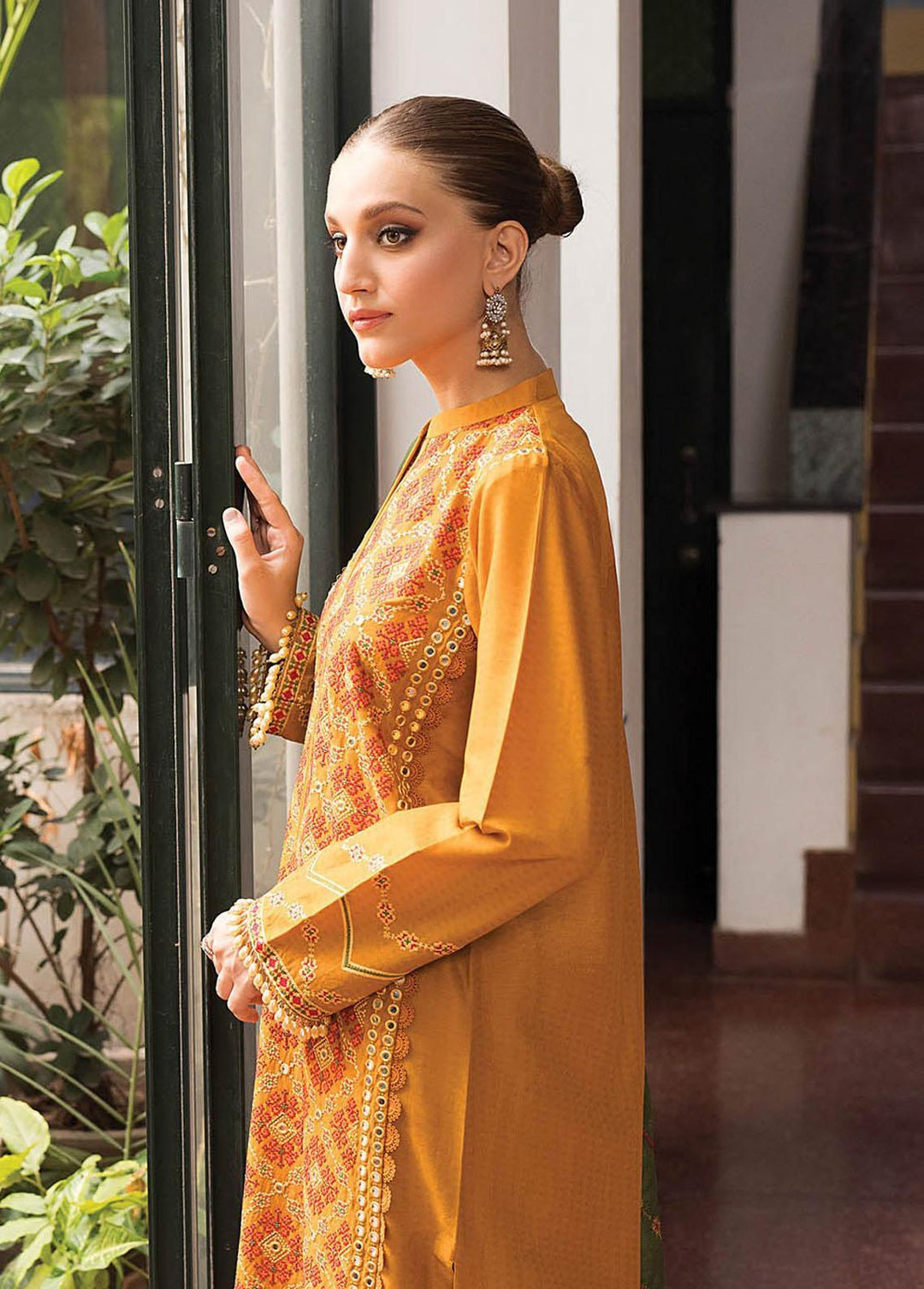 RajBari Embroidered Lawn Suits Unstitched 3 Piece RB23EL 5B - Premium Collection