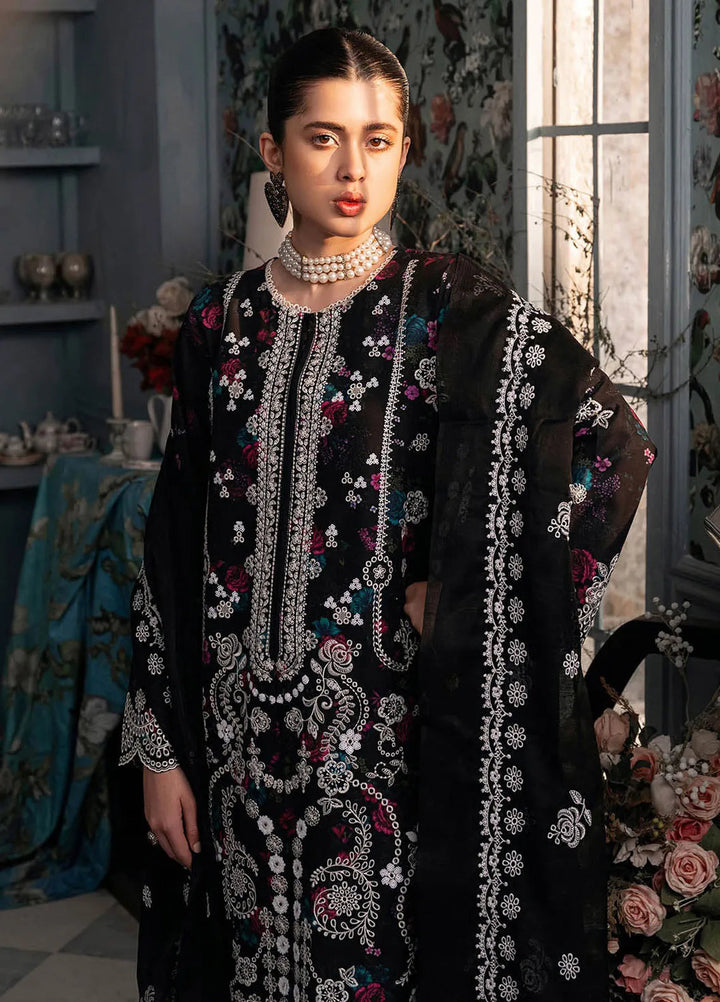 Rajbari Embroidered Chikan Suit Unstitched 3 Piece RB24C D-04 - Summer Collection