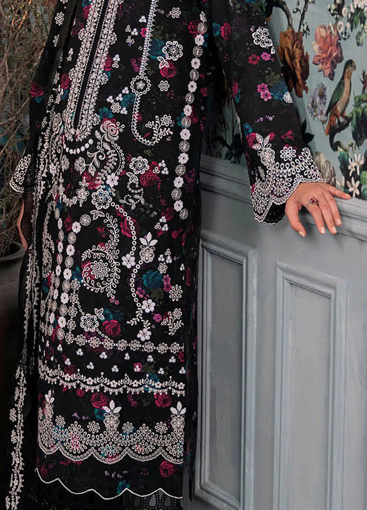 Rajbari Embroidered Chikan Suit Unstitched 3 Piece RB24C D-04 - Summer Collection