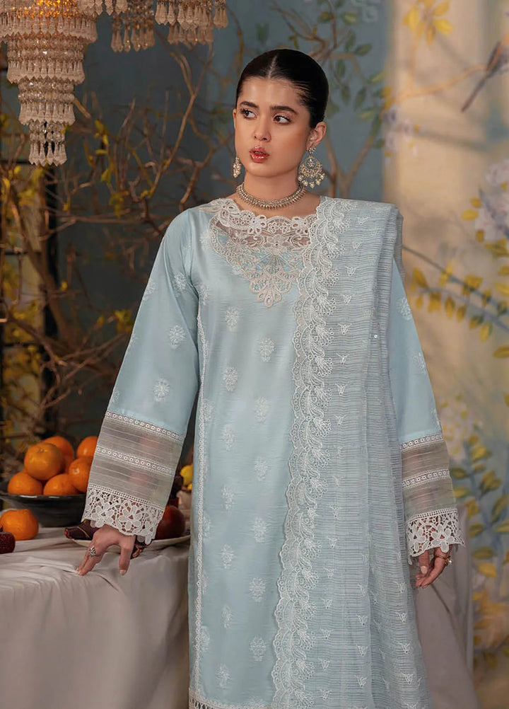 Rajbari Embroidered Chikan Suit Unstitched 3 Piece RB24C D-05 - Summer Collection