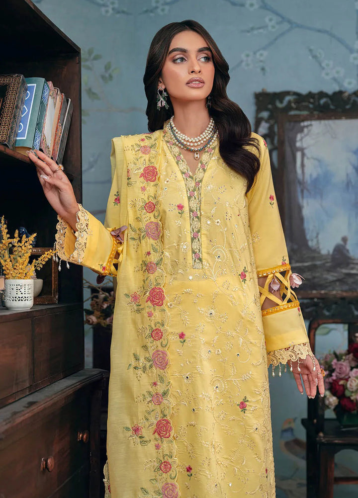 Rajbari Embroidered Chikan Suit Unstitched 3 Piece RB24C D- 12 - Summer Collection