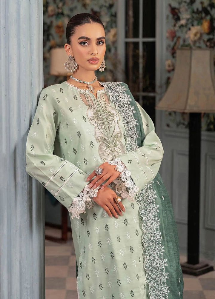 Rajbari Embroidered Chikan Suit Unstitched 3 Piece RB24C D- 13 - Summer Collection