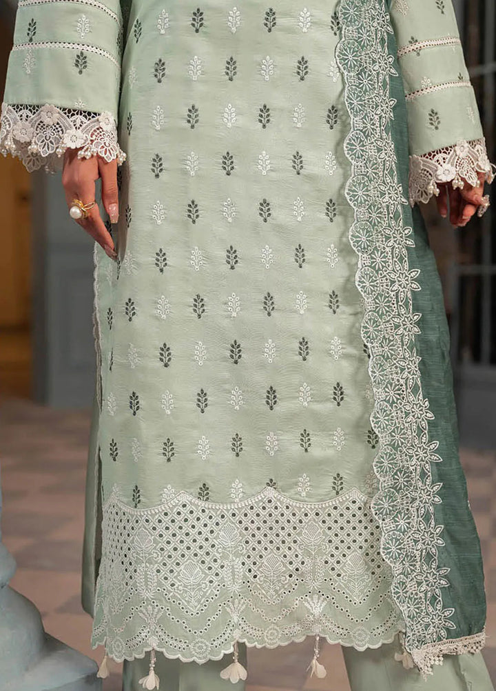 Rajbari Embroidered Chikan Suit Unstitched 3 Piece RB24C D- 13 - Summer Collection
