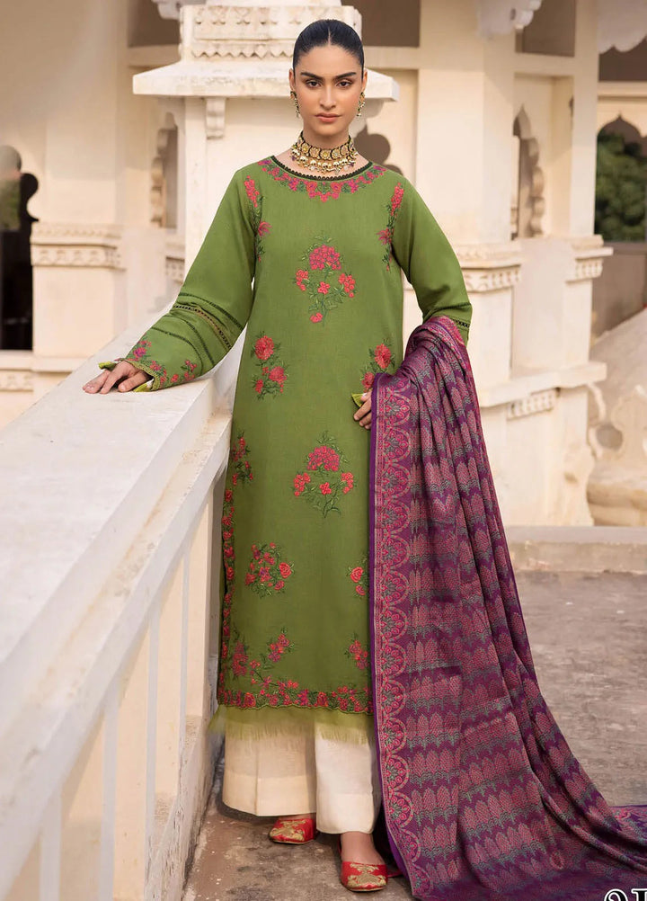 Rajbari Embroidered Karandi Suit Unstitched 3 Piece RB24W 2B - Winter Collection