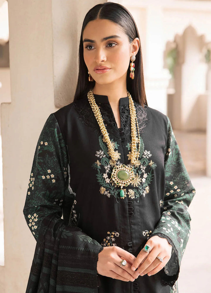 Rajbari Embroidered Khaddar Suit Unstitched 3 Piece RB24W 1A - Winter Collection