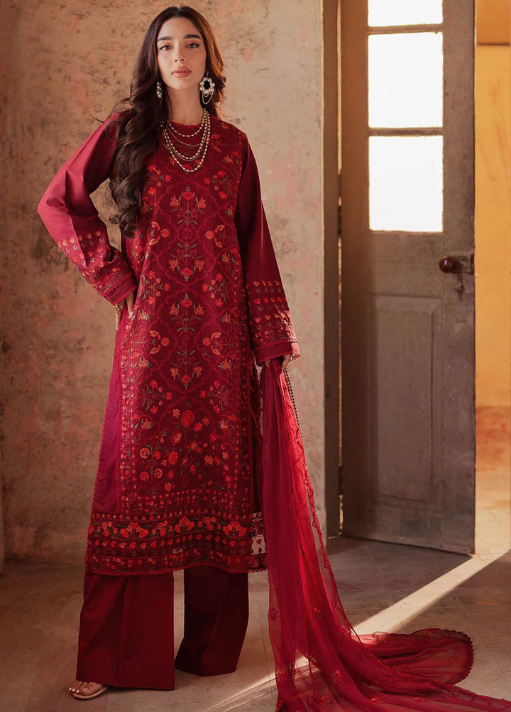 RajBari Embroidered Lawn Suit Unstitched 3 Piece RB24S 4-A - Summer Collection