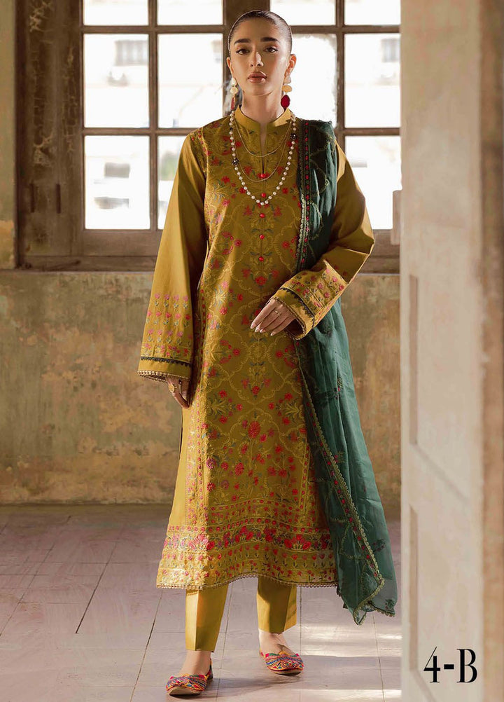 RajBari Embroidered Lawn Suit Unstitched 3 Piece RB24S 4-B - Summer Collection