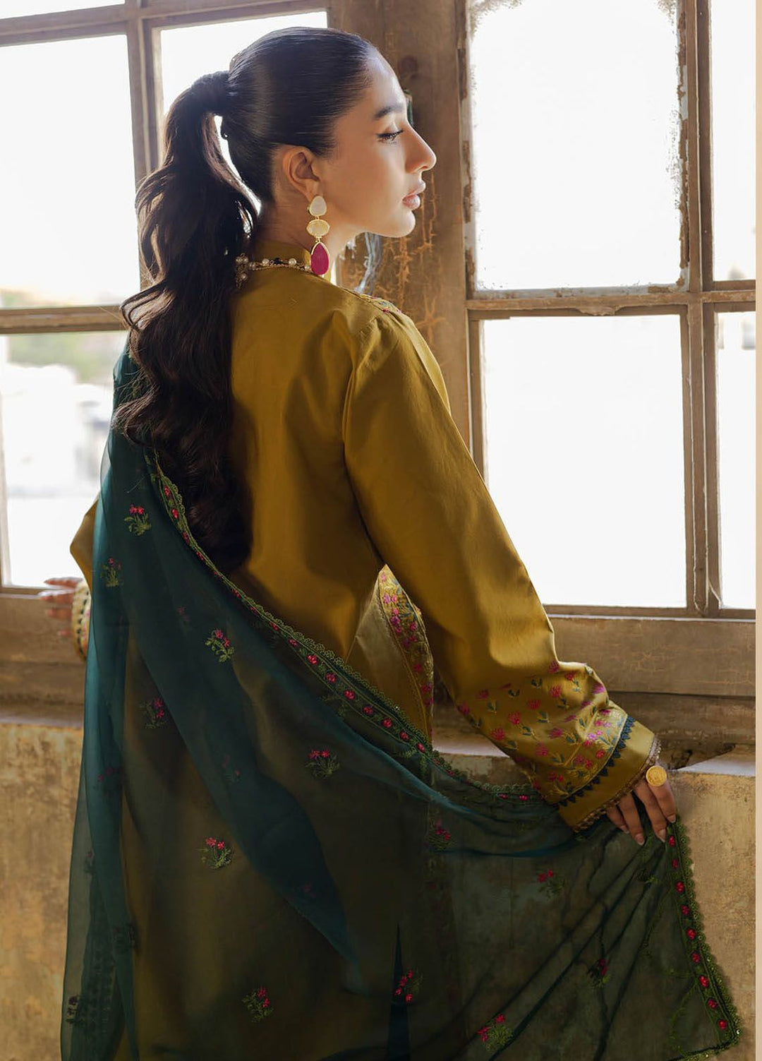 RajBari Embroidered Lawn Suit Unstitched 3 Piece RB24S 4-B - Summer Collection