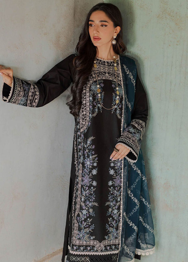 RajBari Embroidered Lawn Suit Unstitched 3 Piece RB24S 5-B - Summer Collection