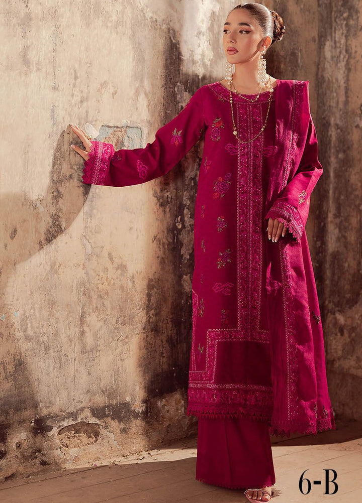 RajBari Embroidered Lawn Suit Unstitched 3 Piece RB24S 6-B - Summer Collection