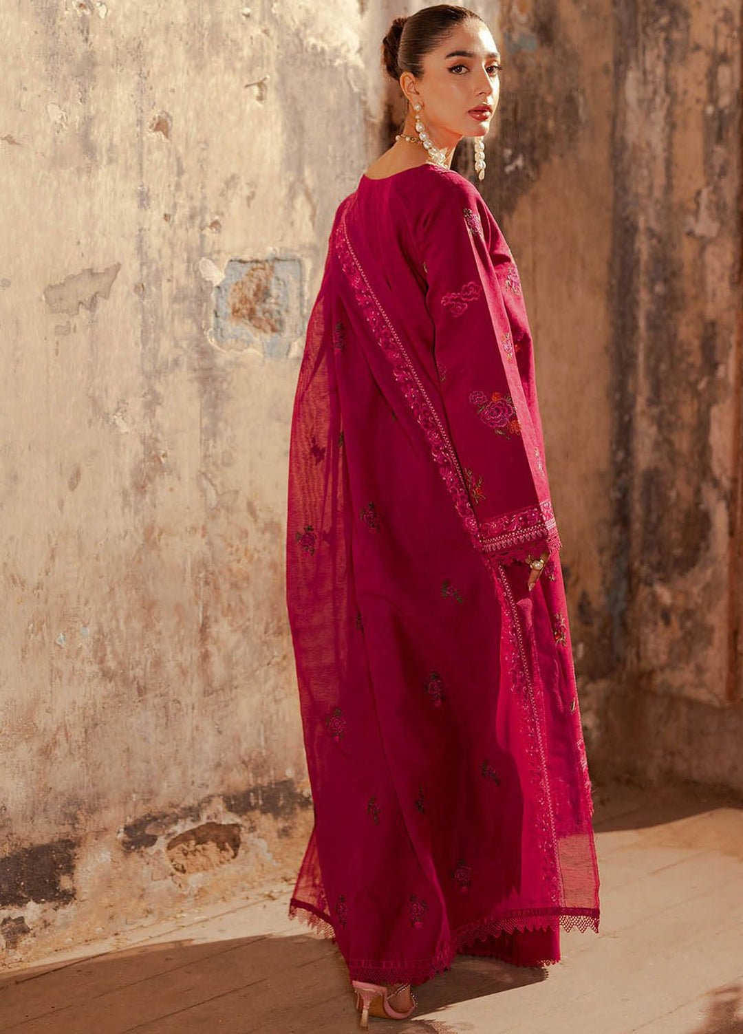 RajBari Embroidered Lawn Suit Unstitched 3 Piece RB24S 6-B - Summer Collection