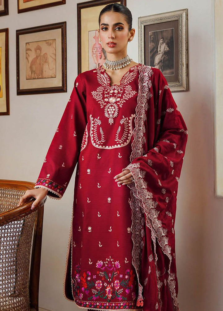 RajBari Embroidered Lawn Suits Unstitched 3 Piece RB24ES D-03 - Summer Collection
