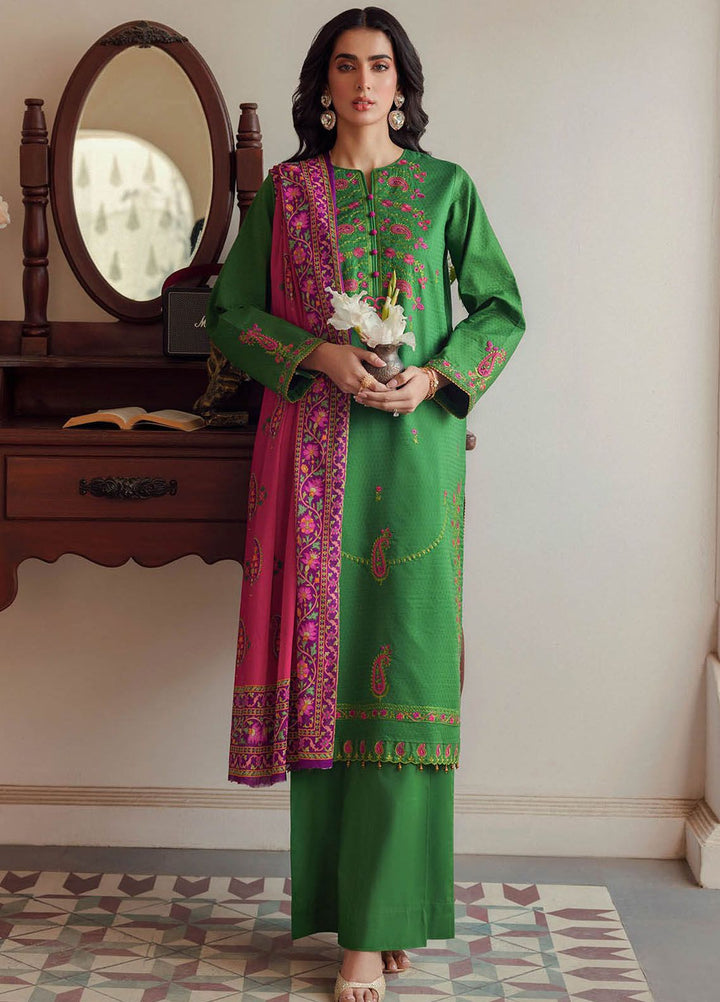 RajBari Embroidered Lawn Suits Unstitched 3 Piece RB24ES D-05 - Summer Collection