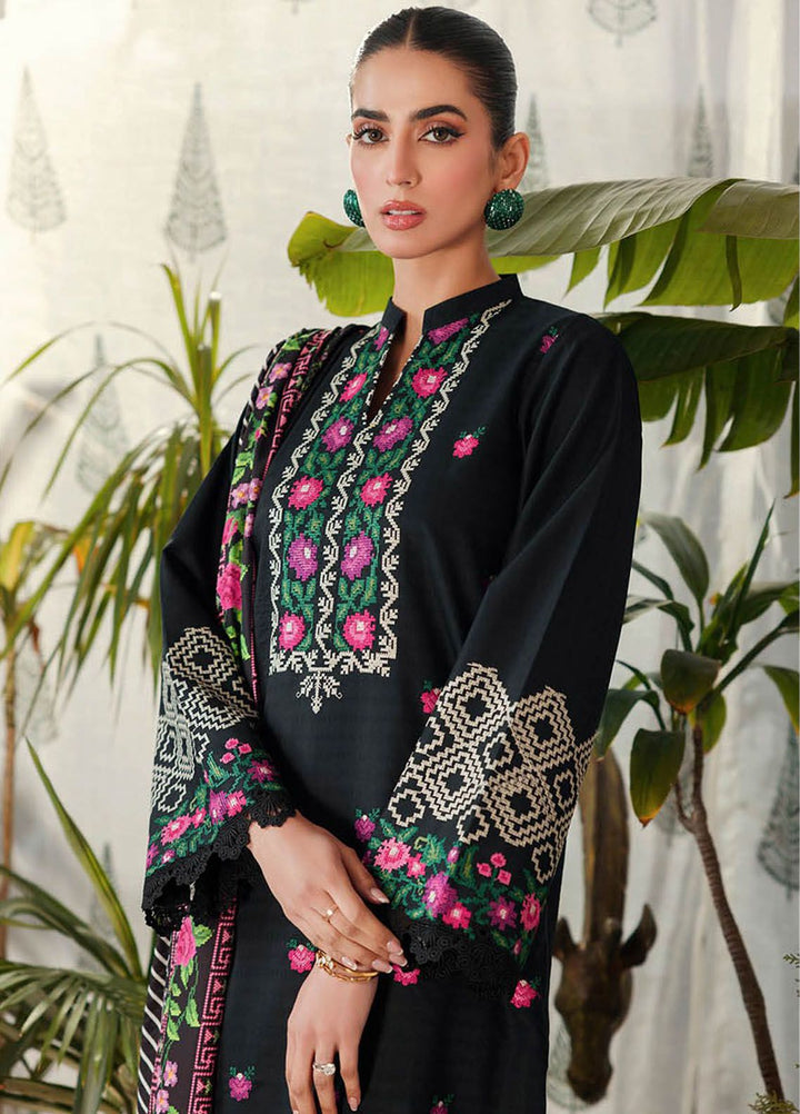 RajBari Embroidered Lawn Suits Unstitched 3 Piece RB24ES D-11 - Summer Collection