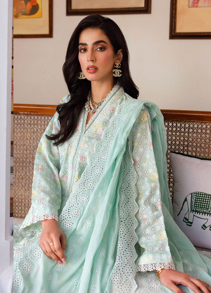 RajBari Embroidered Lawn Suits Unstitched 3 Piece RB24ES D-13 - Summer Collection