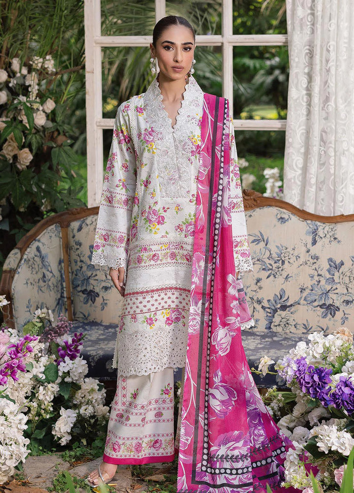 Rajbari Embroidered Lawn Suits Unstitched 3 Piece RB25SP D-02 - Summer Collection