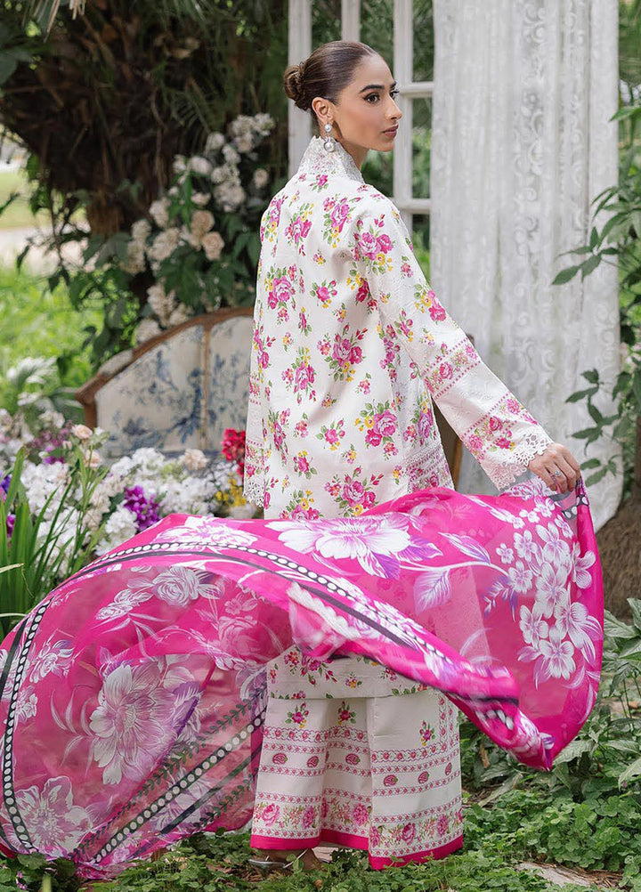 Rajbari Embroidered Lawn Suits Unstitched 3 Piece RB25SP D-02 - Summer Collection