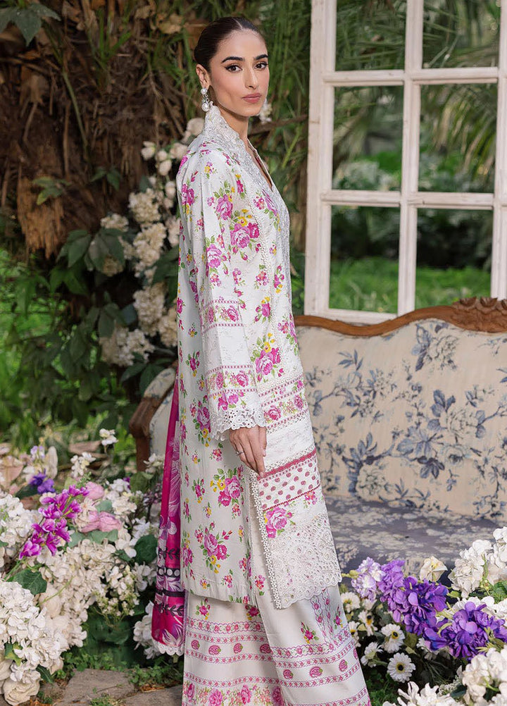 Rajbari Embroidered Lawn Suits Unstitched 3 Piece RB25SP D-02 - Summer Collection