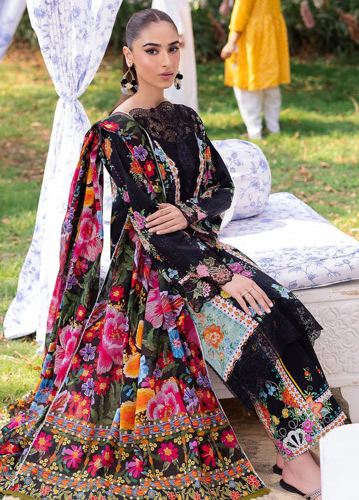 Rajbari Embroidered Lawn Suits Unstitched 3 Piece RB25SP D-03 - Summer Collection