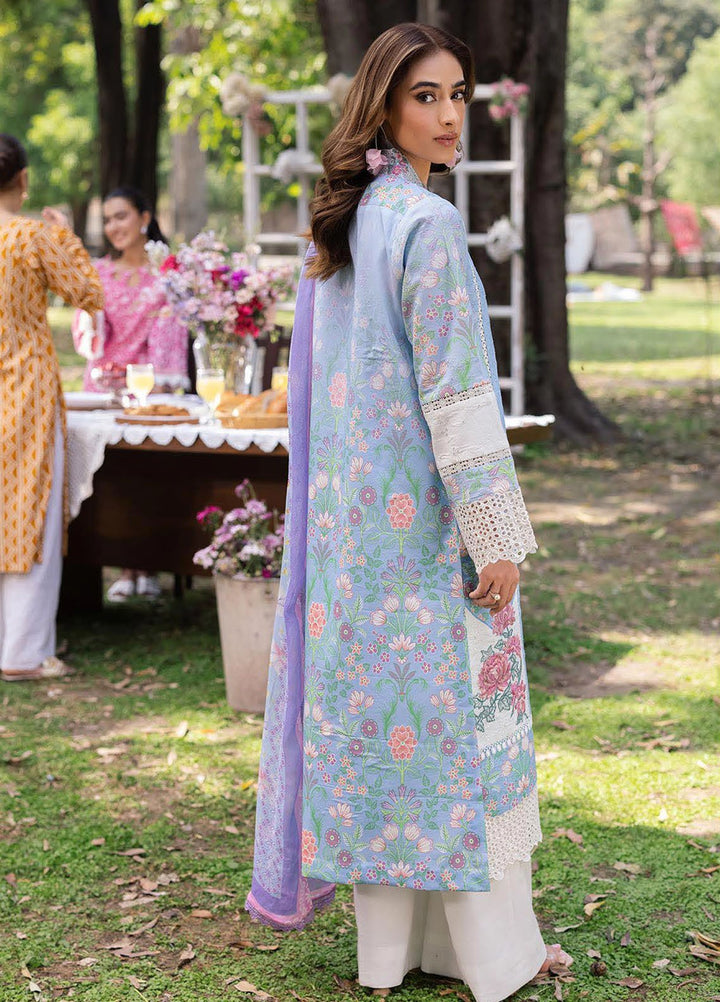 Rajbari Embroidered Lawn Suits Unstitched 3 Piece RB25SP D-04 - Summer Collection